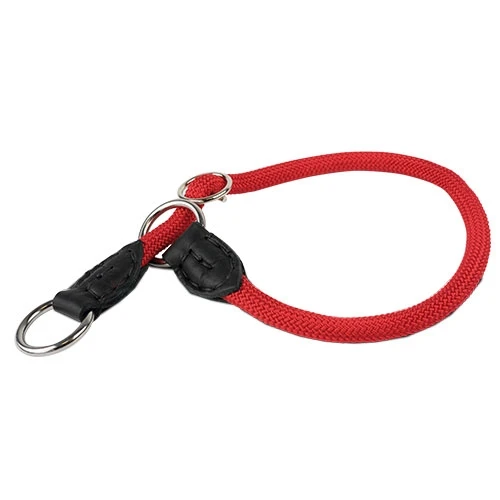 Круглый нейлон и кожа Ожерелье нейлоновый ошейник-кожа черный Размер 4 | Женская