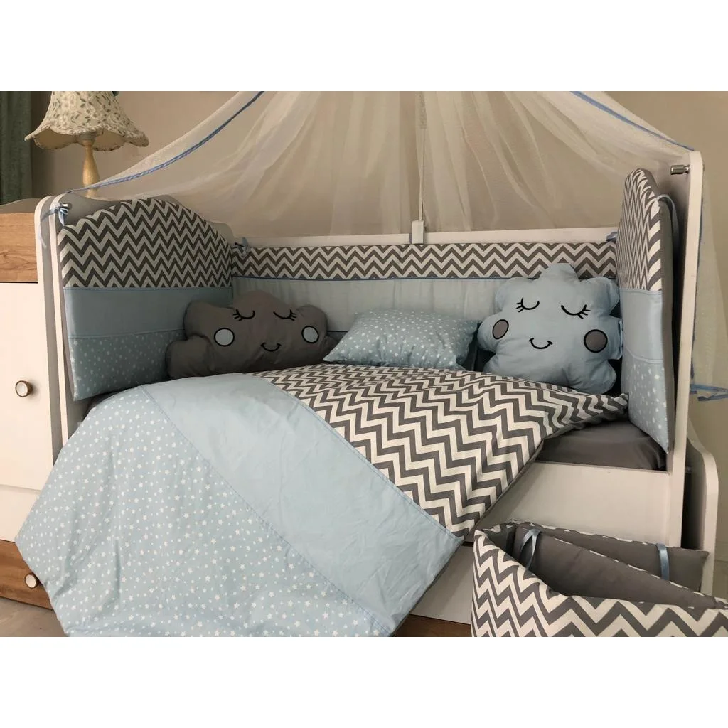 

Baby Bedding Sets Satin Bed Linen Cotton Cover Bed Sheets Ornamental Pillow Cradle Bumpers In The Crib Four Seasons 11 Pcs