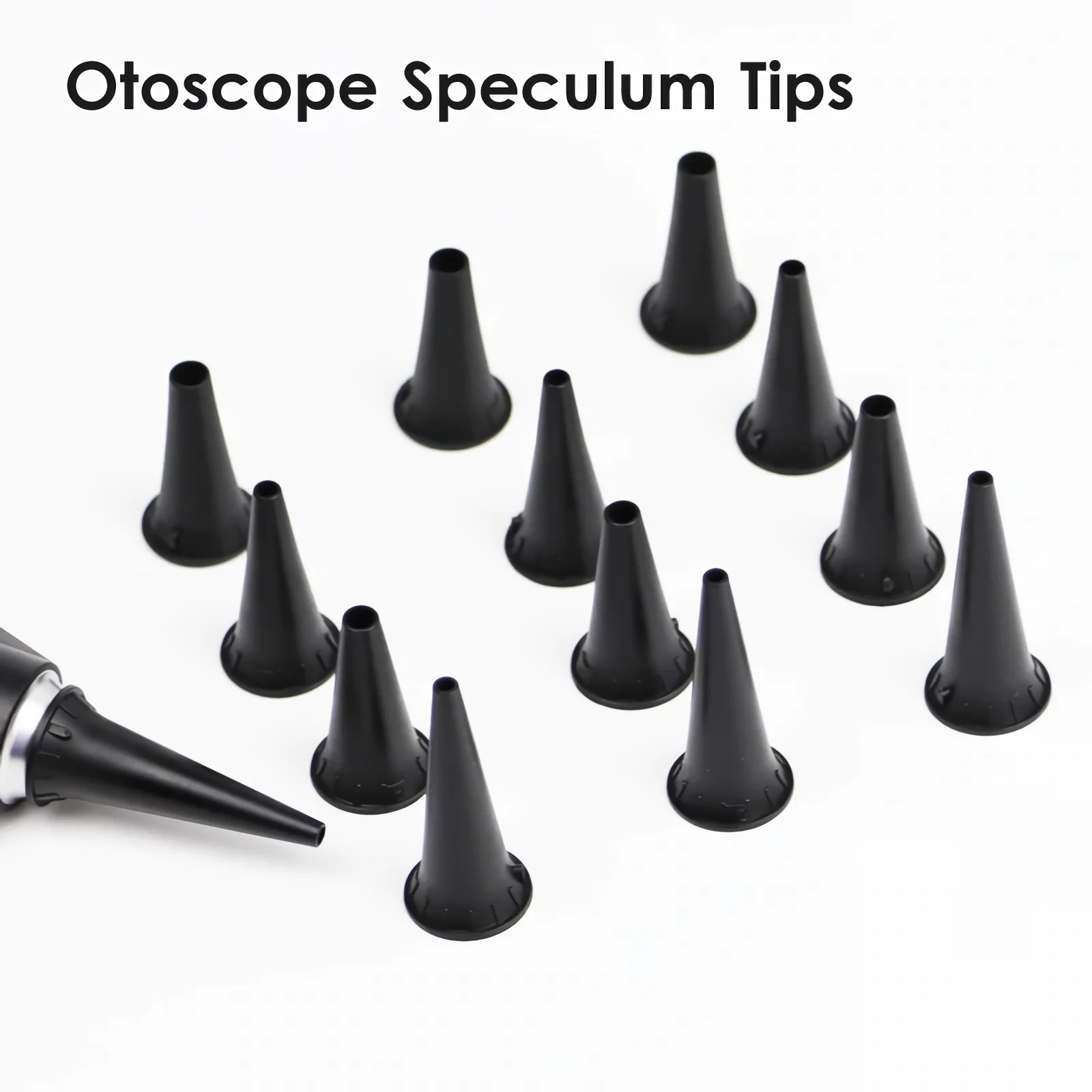 

2.4 / 3/ 4 mm Medical Reusable Adult Non Child Disposable Specula Otoscope Type Accessory Set Breast Specula Cones replacement