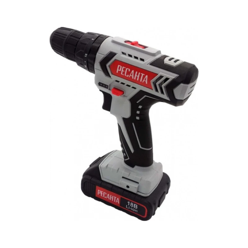 Аккумуляторная дрель-шуруповерт Ресанта ДА-18-2ЛК | Инструменты