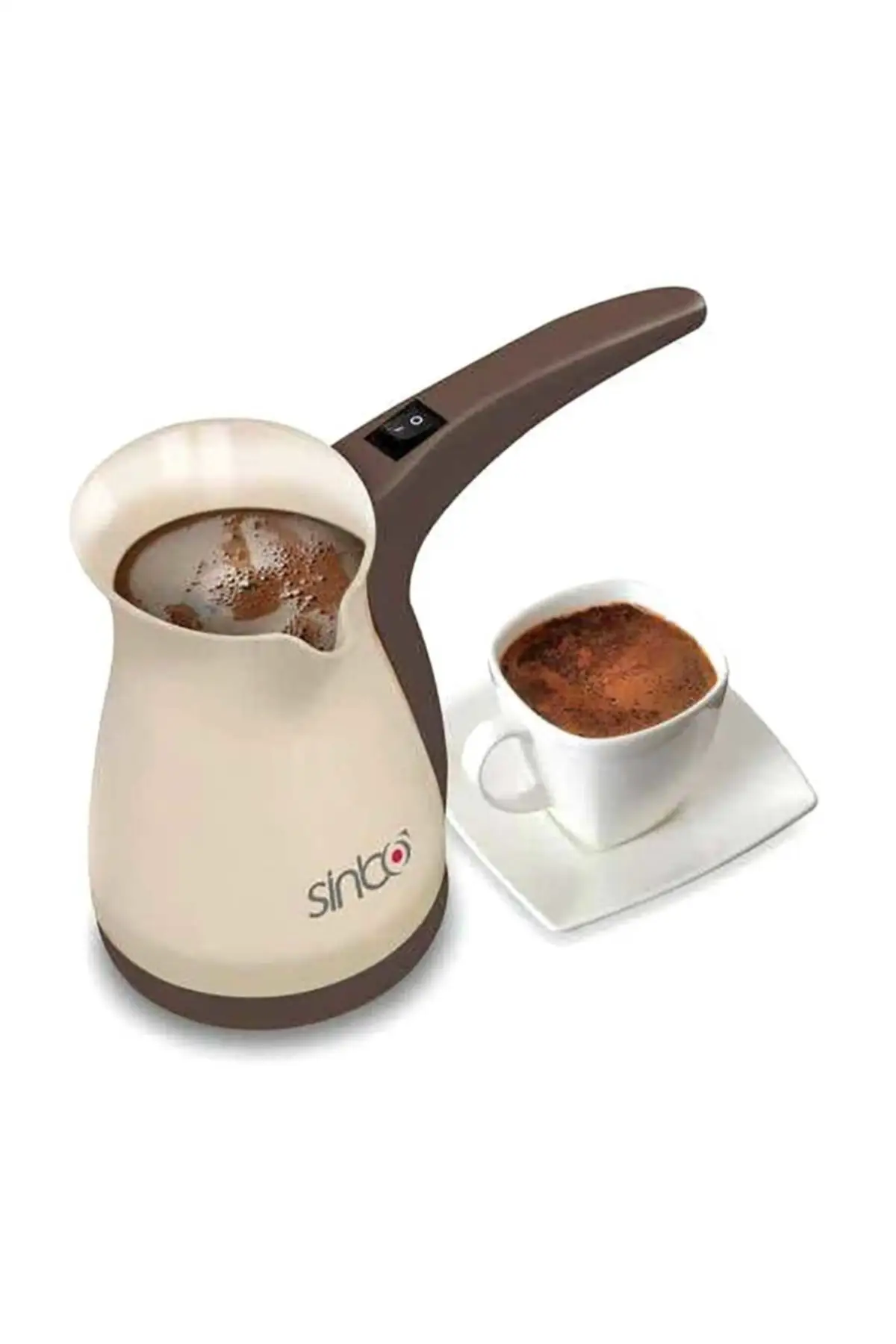 

Sinbo Kahve Makinesi Elektrikli Türk Kahve Espresso Cappuccino Kolay Taşınabilir Hızlı Kablolu 1000W 0.4L 5 Bardak Kapasite