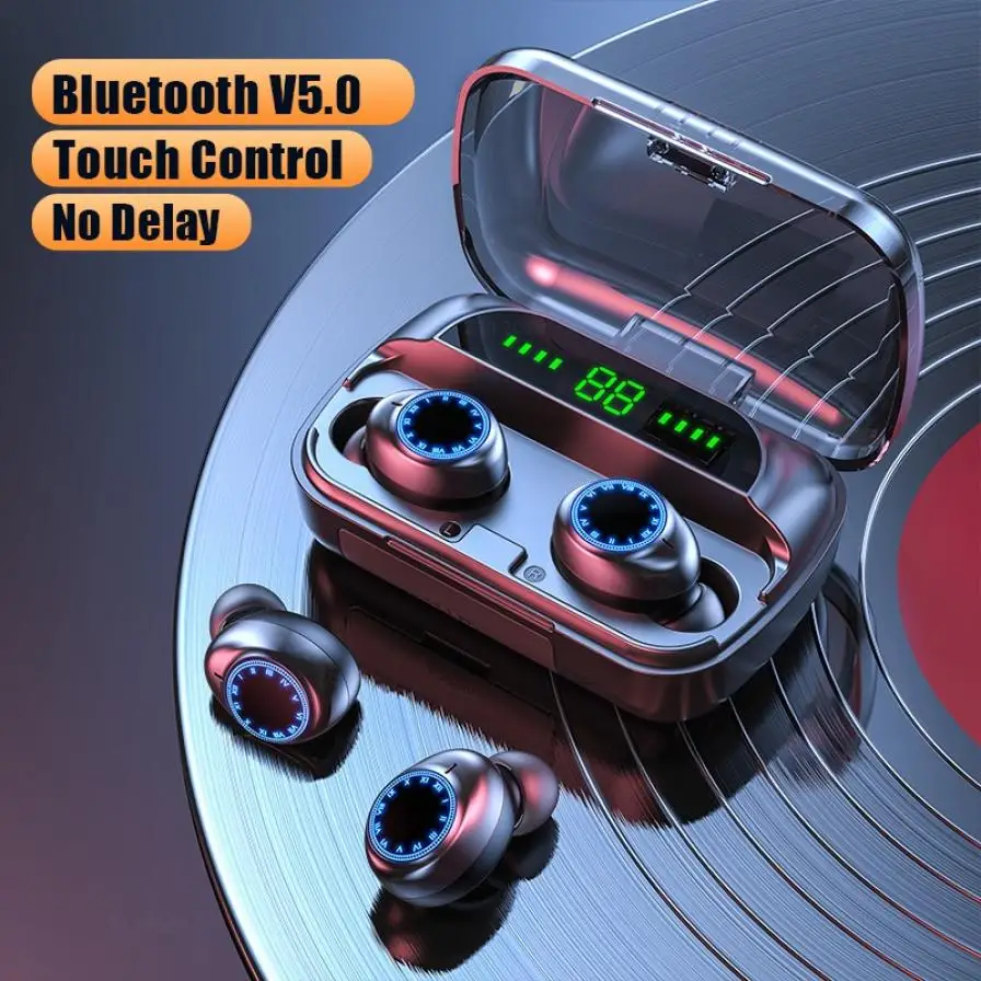 Беспроводные наушники TWS Bluetooth 5 0 2000 мАч спортивные Игровые для ПК Hi-Fi
