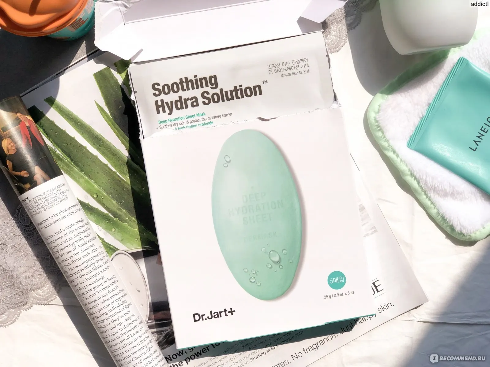 Успокаивающая тканевая маска с алоэ вера Dr.Jart+ Soothing Hydra Solution|Средства для ухода и