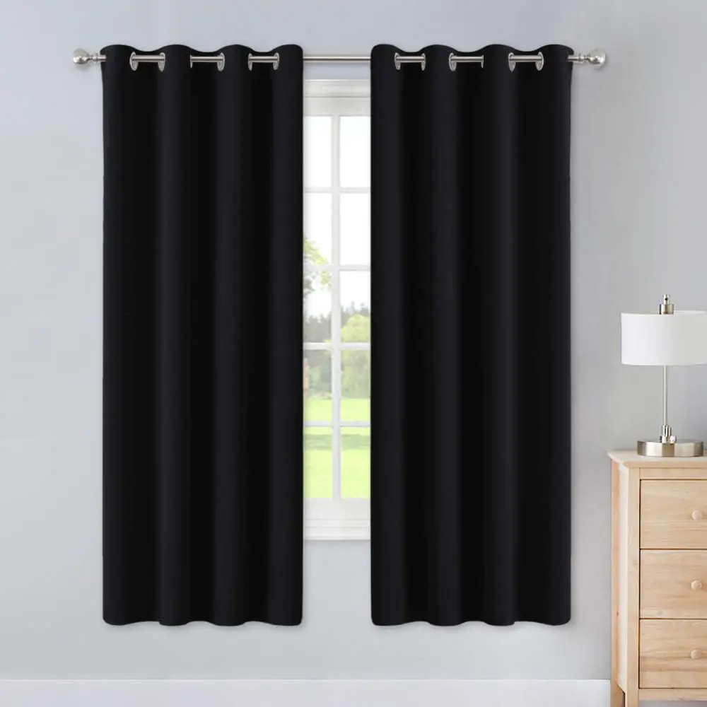 

Lucra Concept Blackout Curtain Black Full Blackout Curtains Super Thick Insulated Complete Blackout Drap