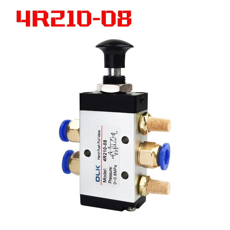 4R210-08 ручной клапан 2-сторонний 5-позиционный пневматический переключатель направленного клапана - изображение