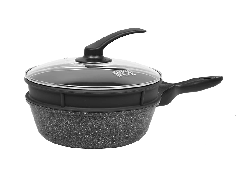 Алюминиевый вок KOREA WOK KWS2624MS с антипригарным покрытием MEGA STONE диаметром 26 см