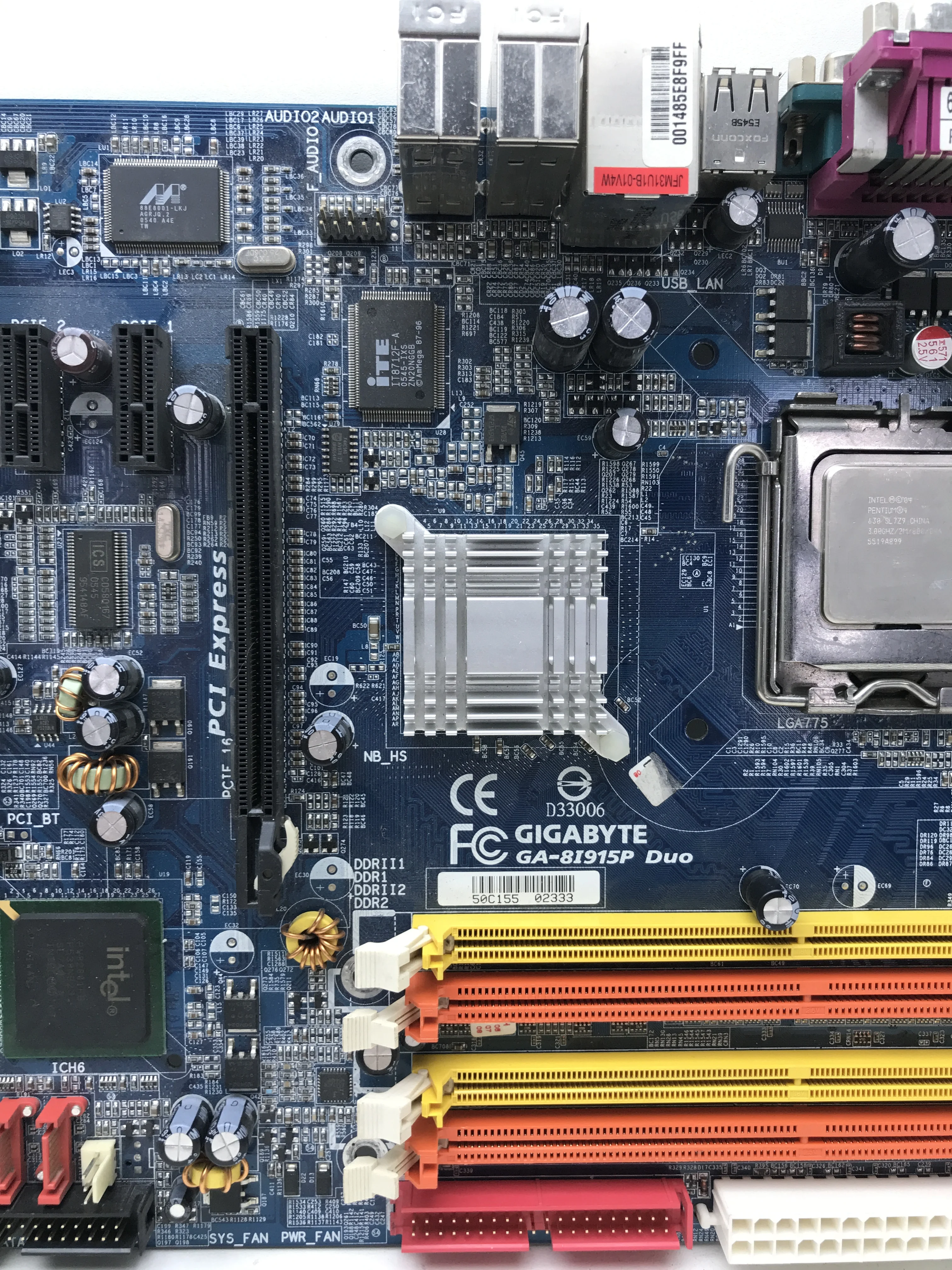 Материнская плата GIGABYTE GA-8I915P Duo (rev2.0) OEM LGA 775 +CPU +RAM | Компьютеры и офис