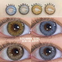 FRESH LADY Official Color Contact Lenses For Eyes Blue Beauty Contact Lenses Yearly Black Spot Iris Free Shipping Fashion Lens