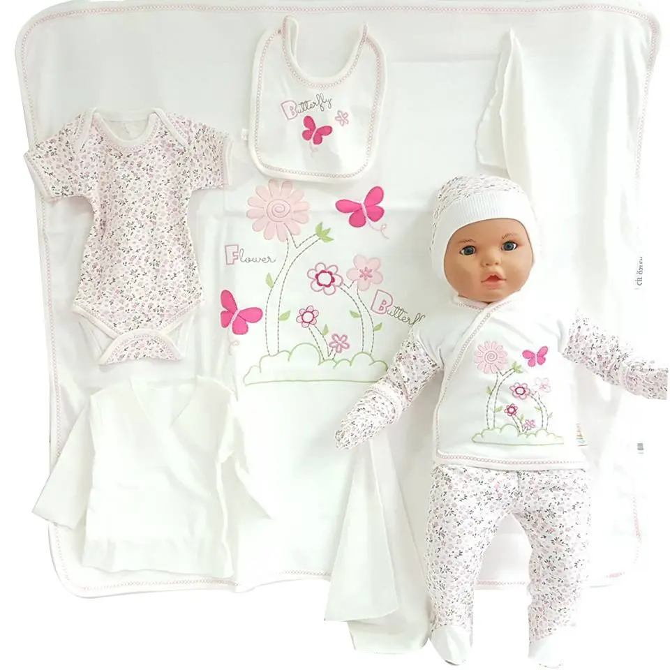 Осенне зимний комплект нижнего белья для новорожденных из 10 предметов