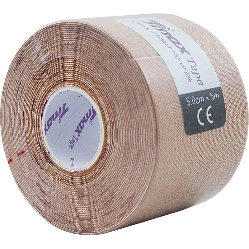 Тейп кинезиологический Tmax Extra Sticky Biege (5 см x 5 м) арт. 423112 телесный | Канцтовары для