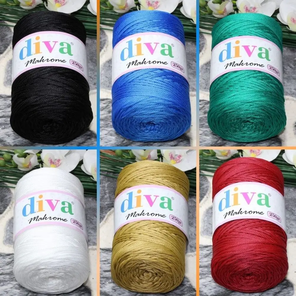 Macrame Yarn - 250g - 225m - Chain - 32 Color Options - Accessory Materials, Door and Wall Decorations, Hand Bag, Pillow, Party, Wedd, Rope, Hammock, Home Textile, Swing, Polypropylene - DIY