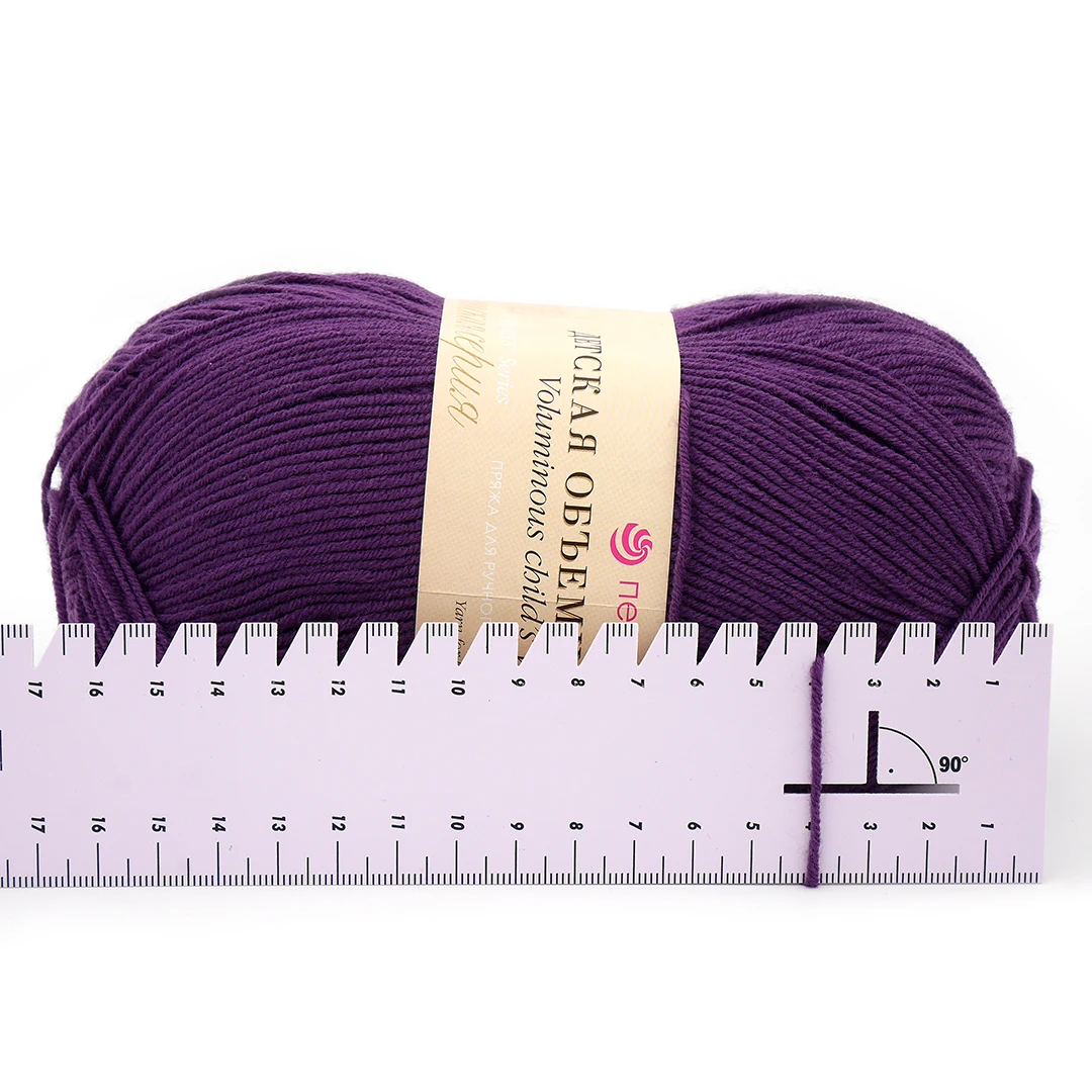 Пряжа Пехорка Детская объемная (5 мотков) 100% микрофибра 100гр 400м |