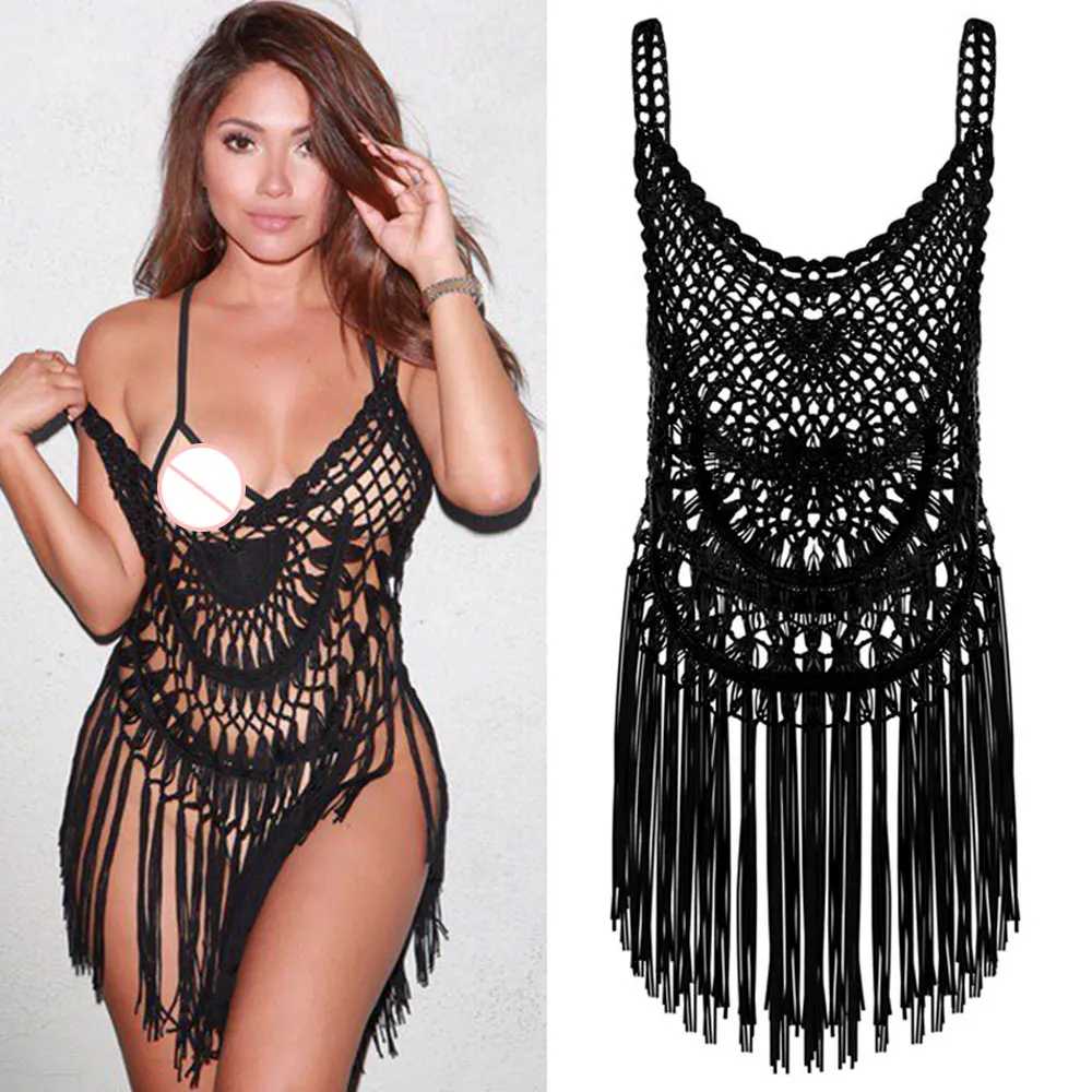 Топ женский трикотажный без рукавов пикантный винтажный пляжный жилет на