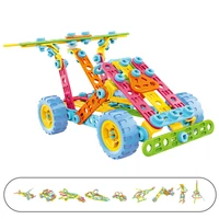 diy mini 3d soft plastic variety assembled model building block toys removable transform shapes toys for boys
