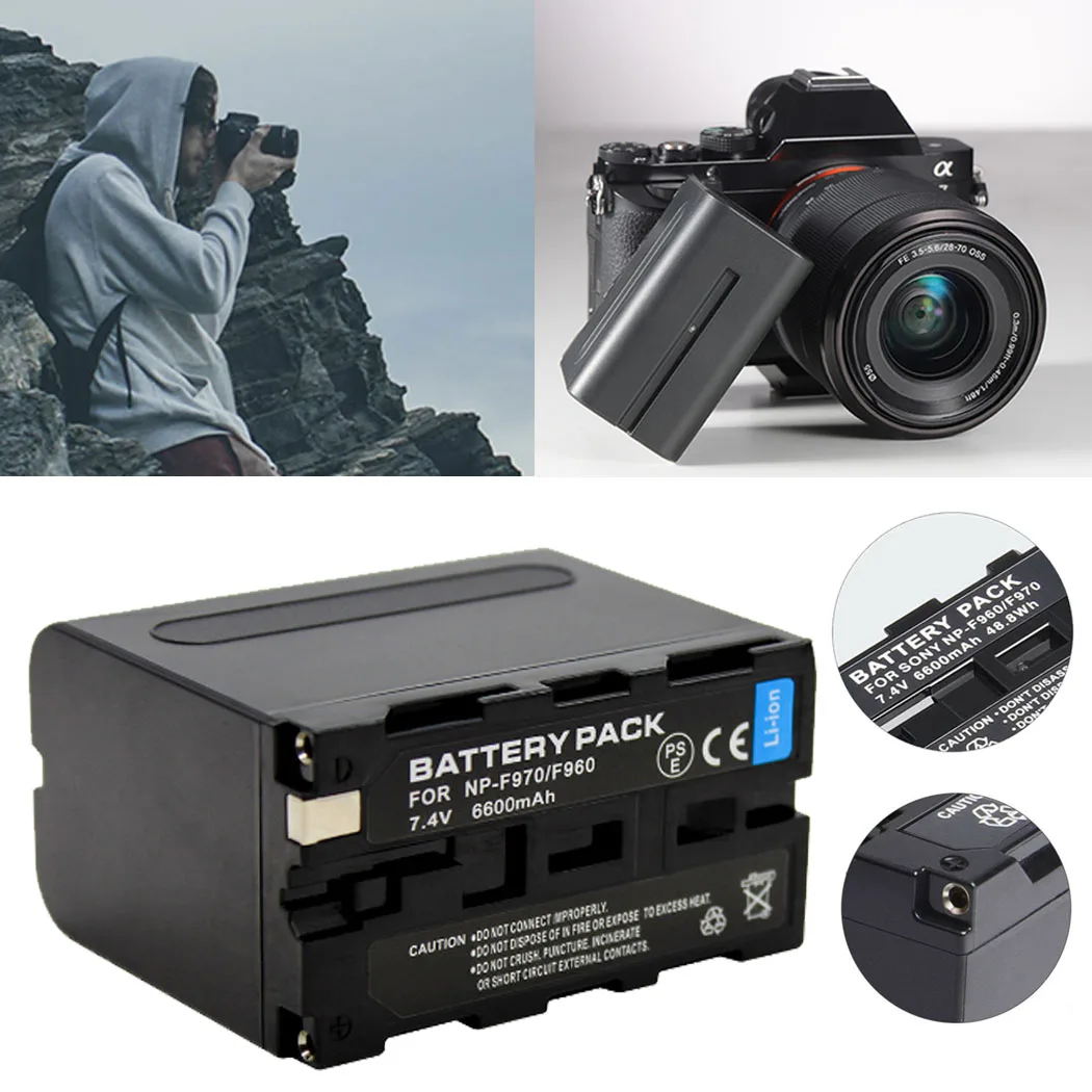Аккумулятор для Canon LP-E6 6600mAh для Canon EOS7D, CanonEOS 5D, Canon EOS6D, CanonEOS 60D