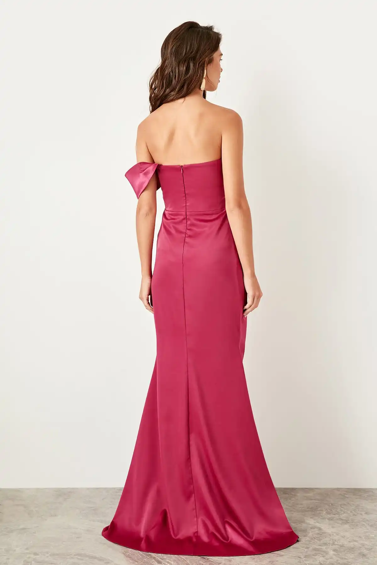 Trendyol вечернее платье с оборками TPRSS19VF0032|Вечерние платья| |