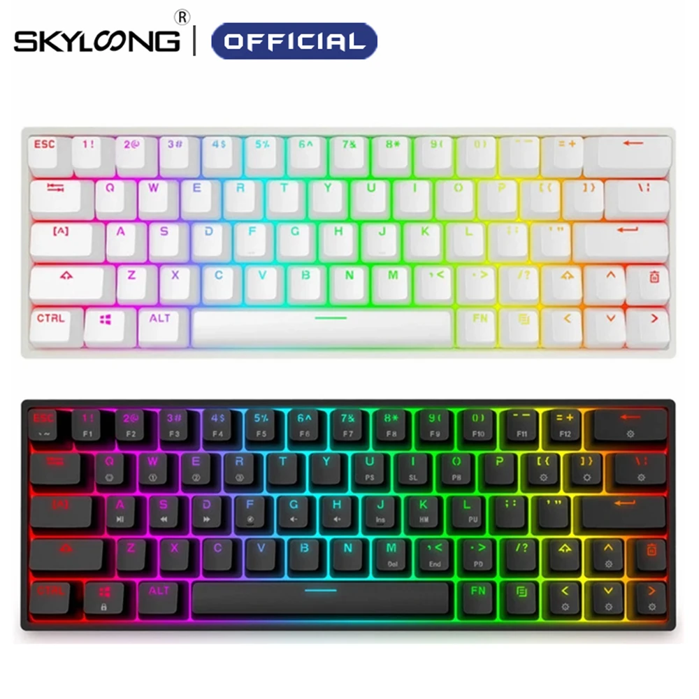 SKYLOONG GK64S Gaming Mechanical Keyboard Optics Hot Swap RGB Backlight Wireless Bluetooth ABS Keycaps Gamer Keyboard For Laptop