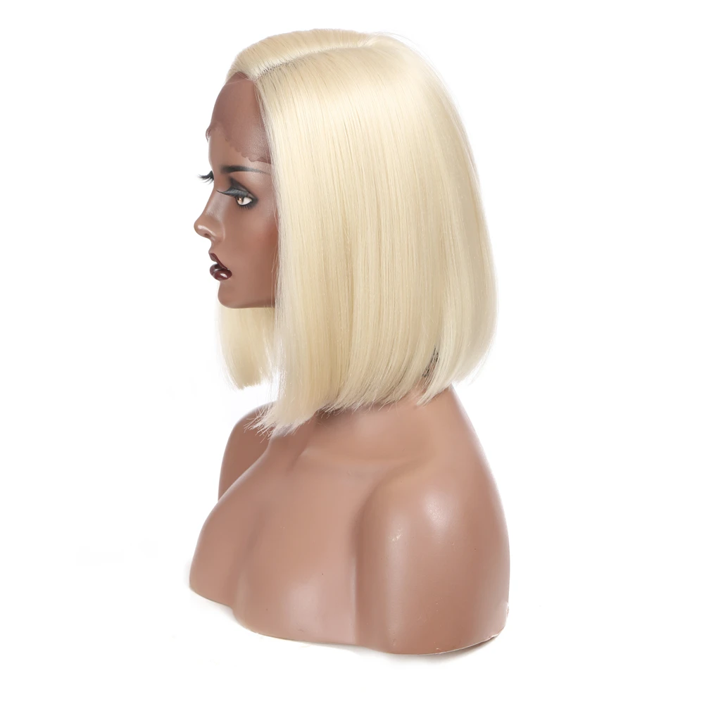 

613 Blonde Brazilian Straight Synthetic Wig for Women Blonde Highlighted Cosplay Short Bobo Hair Wigs 613# To Use Daily