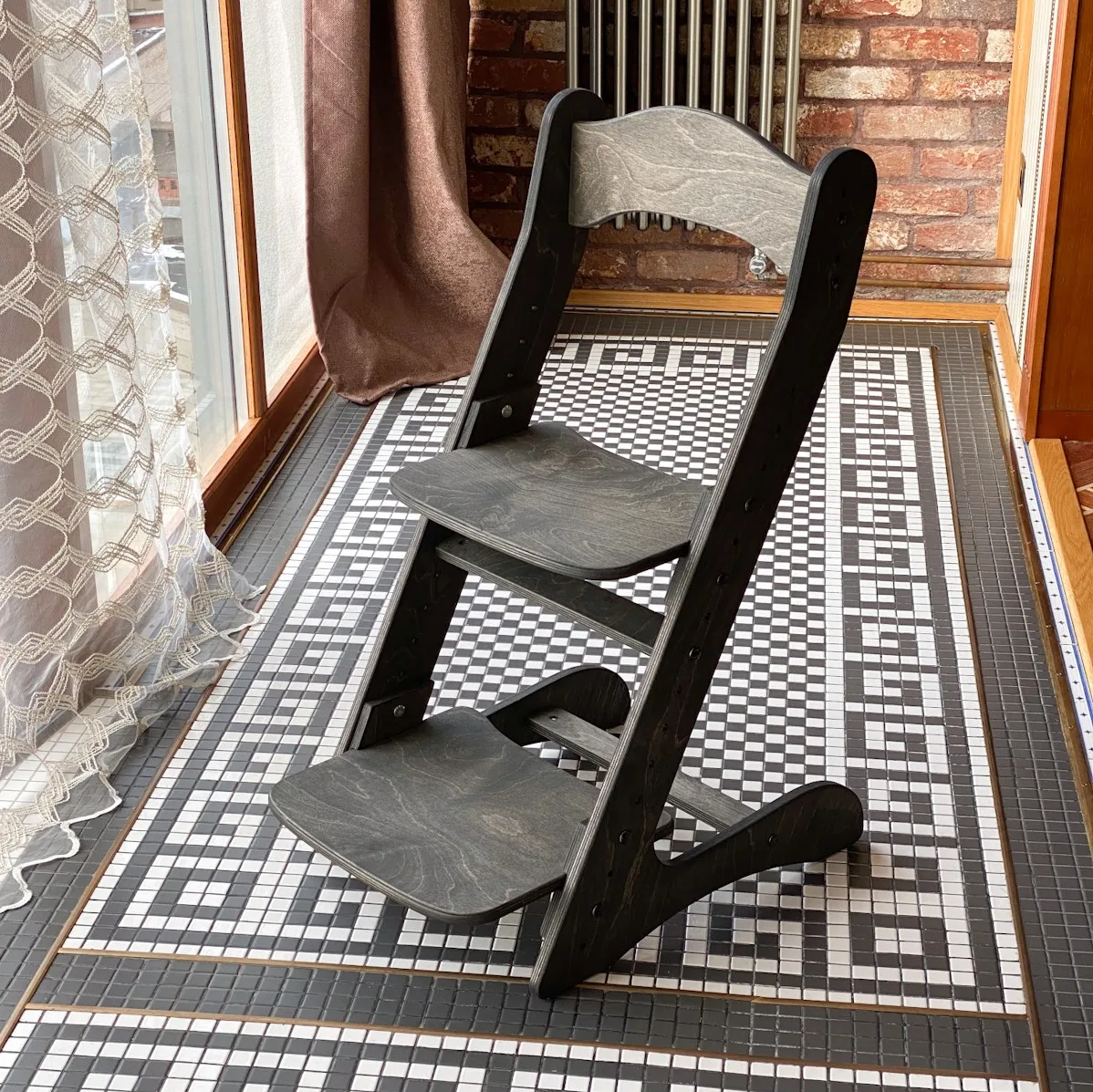 Растущий стул для детей &quotКомпаньон&quot цвет Черный венге|Детские стулья| |