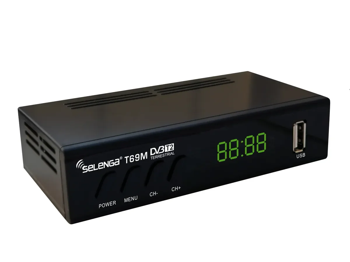 Ресивер цифровой SELENGA T69M эфирный DVB-T2/C тв приставка бесплатное тюнер медиаплеер |