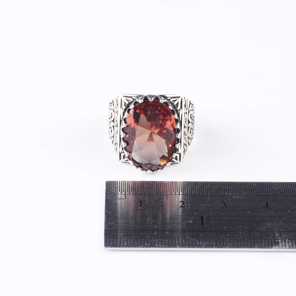 

Man 925 Silver Oval Zultanite Handmade Ring Color Changing