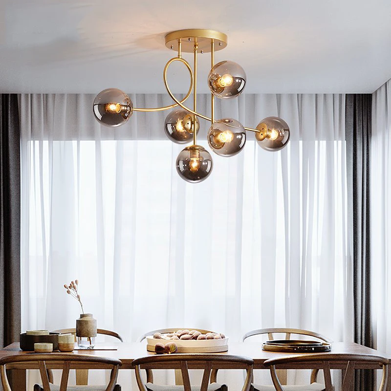 Скандинавская светодиодный ная люстра для дома гостиной столовой кухни