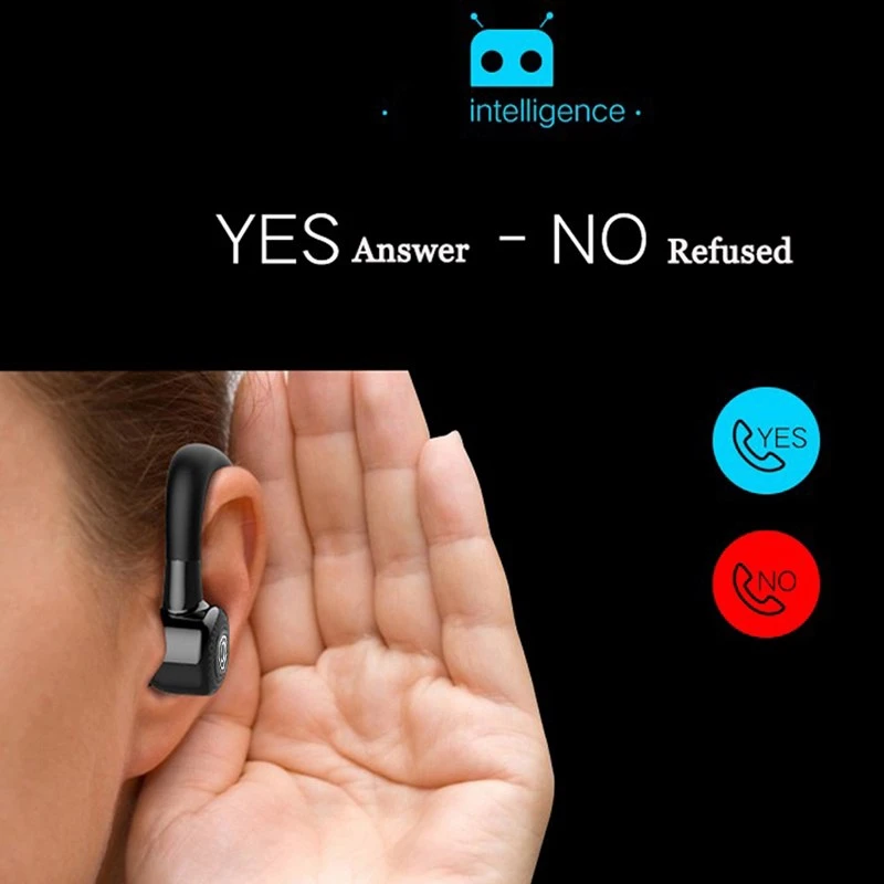 VITOG V9 Wireless Bluetooth Earphone Ear Hooking Headphone Control Button Headsets Noise Cancellation With Mic Handfree Earbuds |