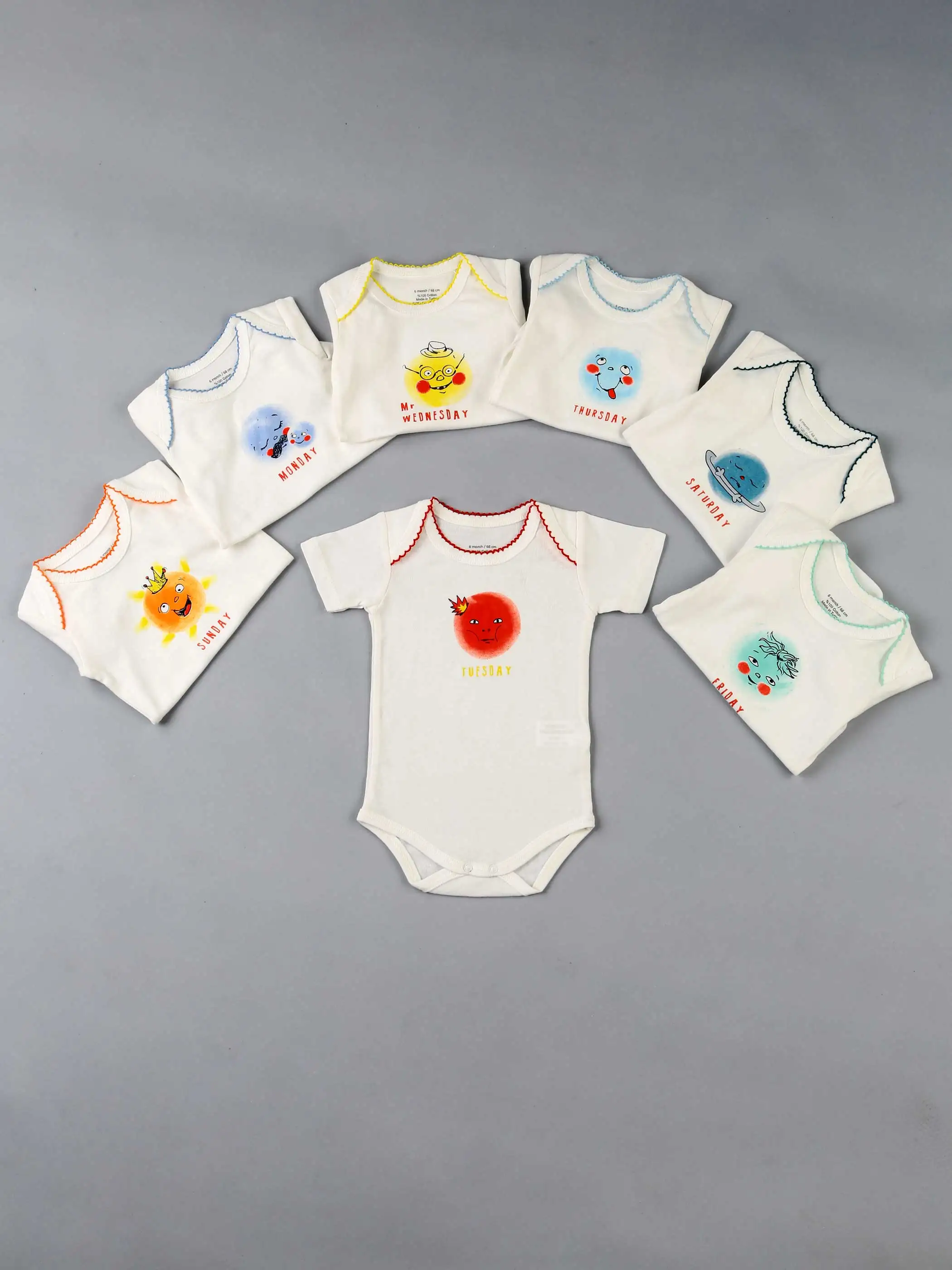 

baby girl boy rompers body newborn 2021 summer babies underwear gift package 7 piece suit set 100% cotton comfortable models