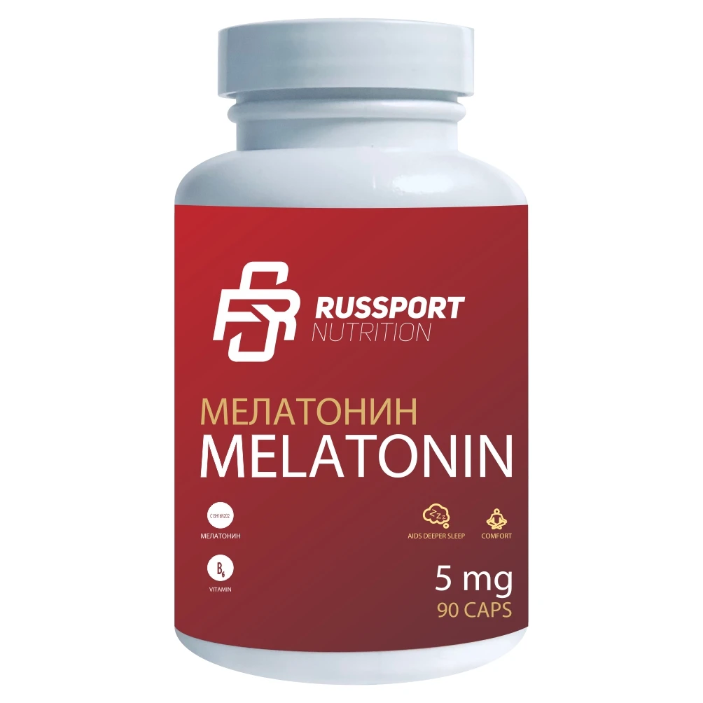 Мелатонин RS Nutrition MELATONIN 5 mg 90 капсул снотворное |