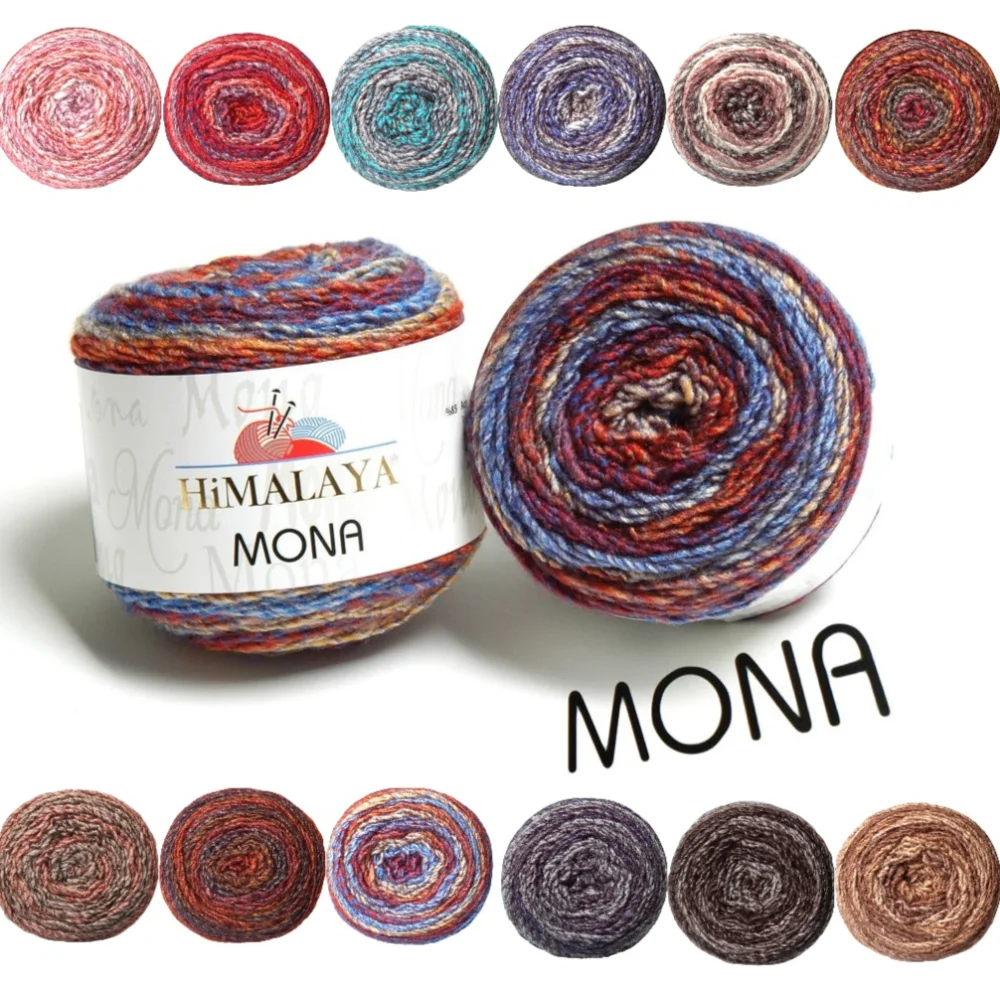 Mona Бренд Himalaya Мона торт пряжа 100g ручная вязка крючком шерсть градиент Цвет