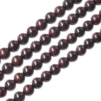 natural stone garnet beads round shape 4 6 8 10 12mm accessories for jewelry making diy bracelet necklace earrings craft