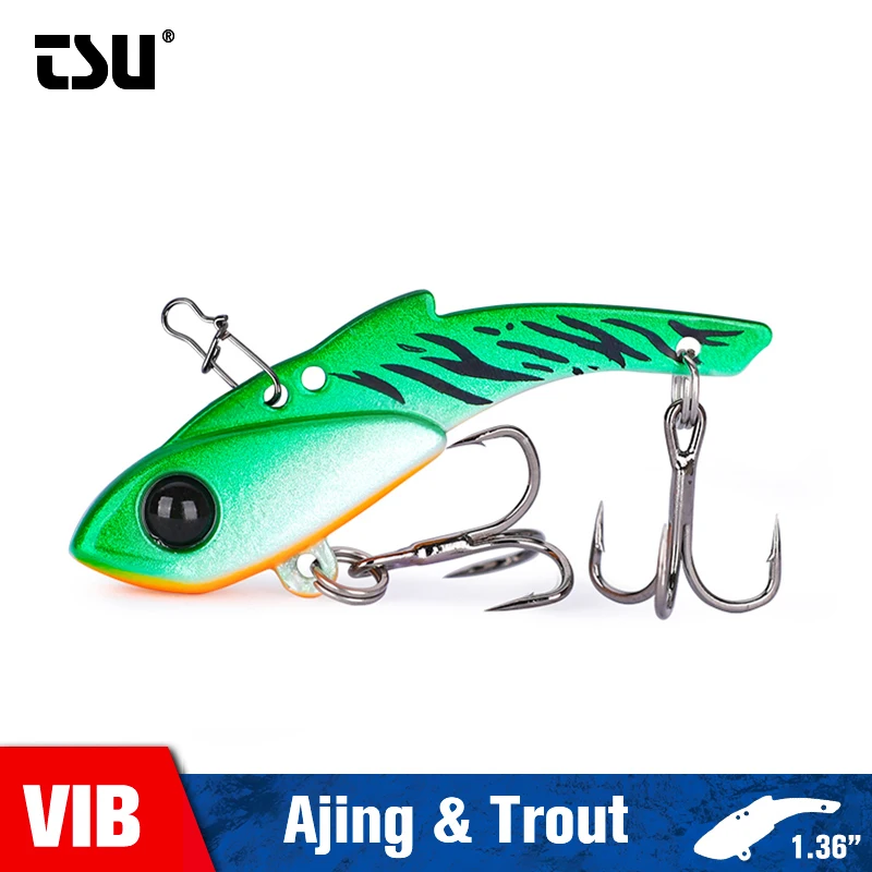 TSURINOYA металлическая Рыболовная Приманка VIB Ajing для форели 34 5 мм 3 г - купить по