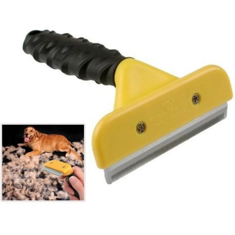 

Pet Dog Cat Brush Tool Grooming Comb Hair Removal, Cleaner Deshedding Trimmer Combs Detachable Clipper Shaved feather collector