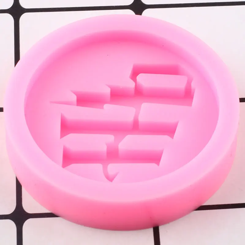 

HP Letter Phone Grip Silicone Mold Badge Reel Craft Custom Keychain Epoxy Resin Molds Pendant Necklace Jewelry Making Mould