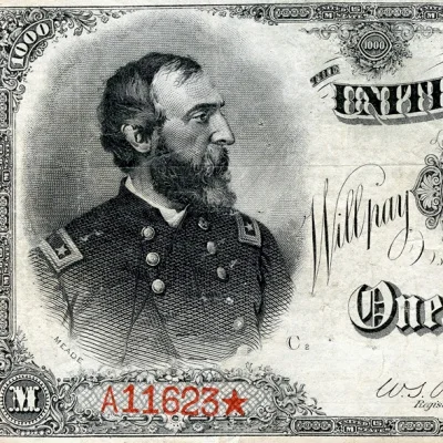 США 1000 долларов 1890 Treasury Note копия арт. 19-11808 | Дом и сад