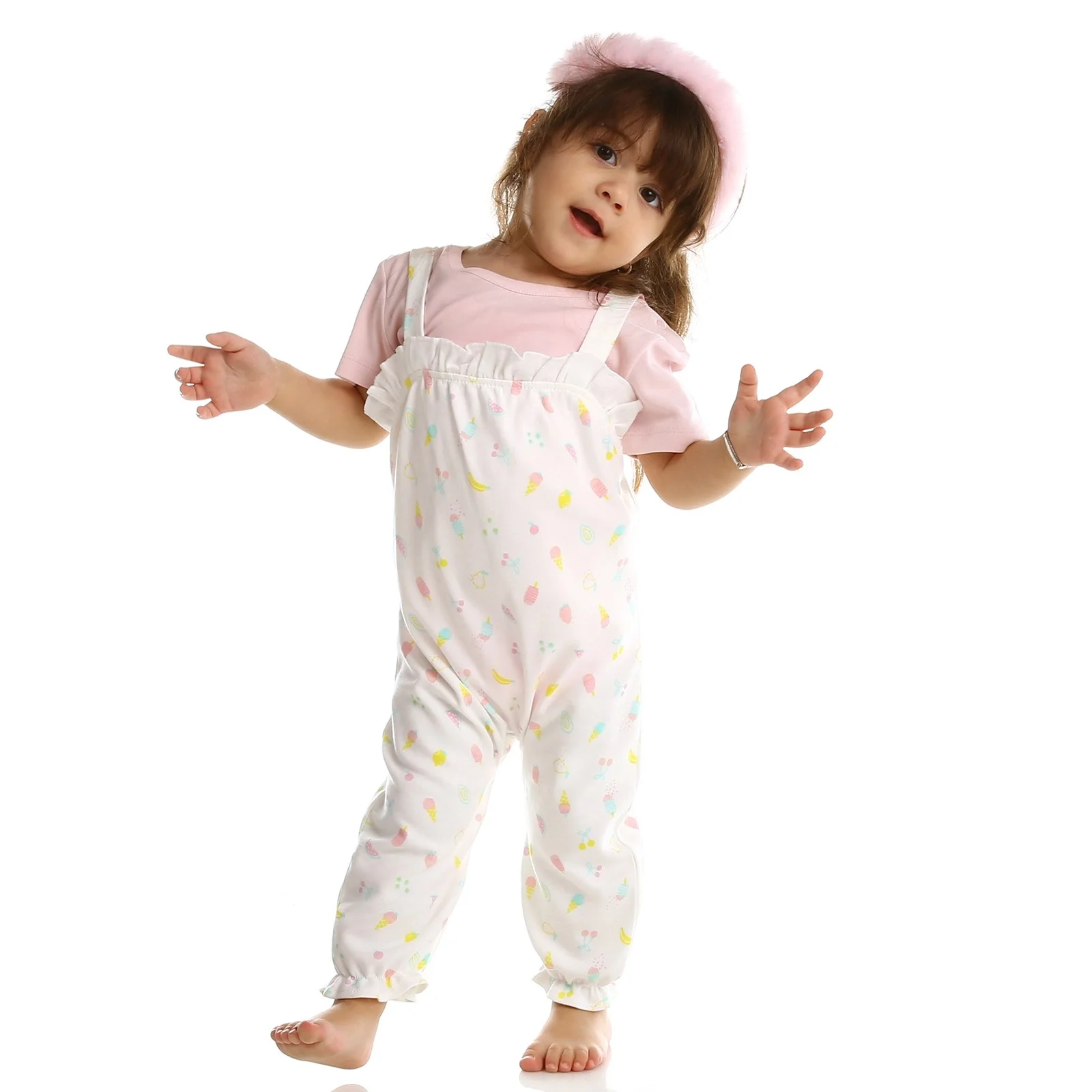Ebebek HelloBaby/Летняя Детская толстовка с милыми фруктами Комплект комбинезонов| |