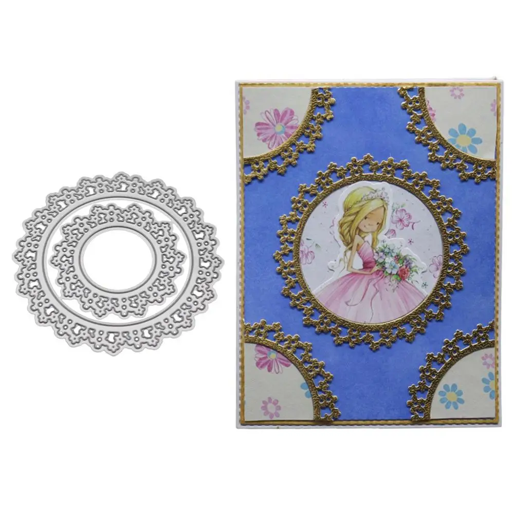 

Круглая металлическая высечка, трафареты для рукоделия, скрапбукинг, тиснение, фотоальбом