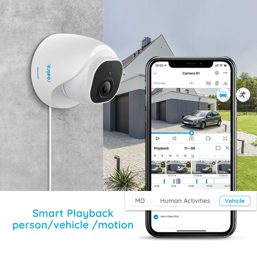 Reolink Смарт PoE камера наружная 5MP Инфракрасная ночного видения купольная