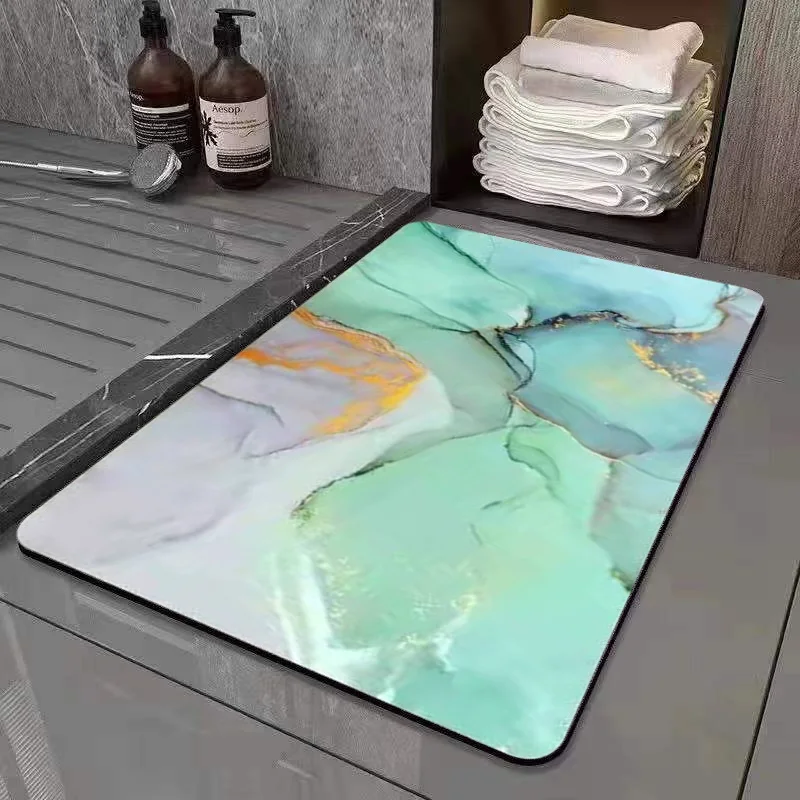 

Super Absorbent Floor Mat Fashion Non-Slip Good Flexibility Locality Bend At Will Keep Warm Floor Mats