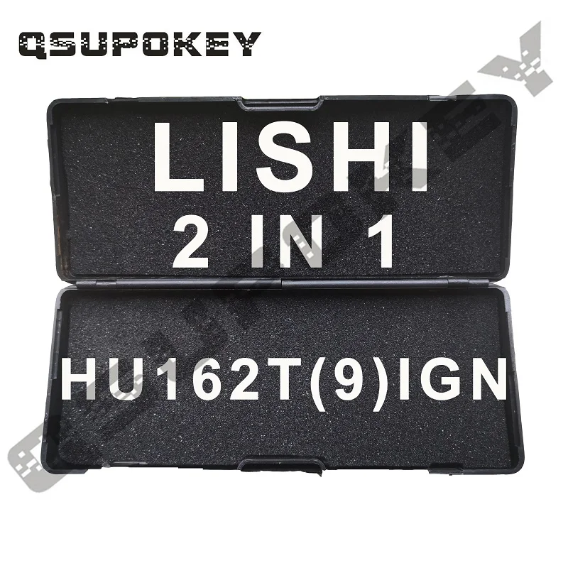QSUPOKEY 1 шт. оригинальный Lishi HU162T (SC9 + IGN) 9-разрезной 2-в-1 LISHI hu162(t9) 2-в-1 инструмент