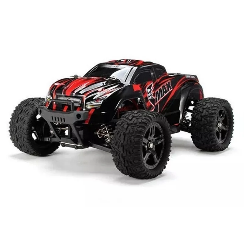 Радиоуправляемый монстр Remo Hobby SMAX (синий красный) 4WD 2.4G 1/16 RTR артикул 1631 | Игрушки и