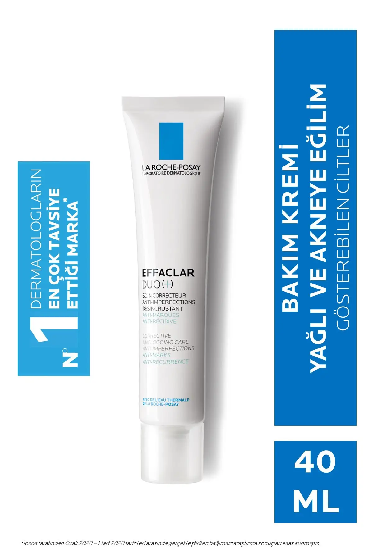 Крем для ухода за кожей La Roche Posay Effaclar Duo(+) Kusur против акне 40 мл 3337875598071|Скрабы и