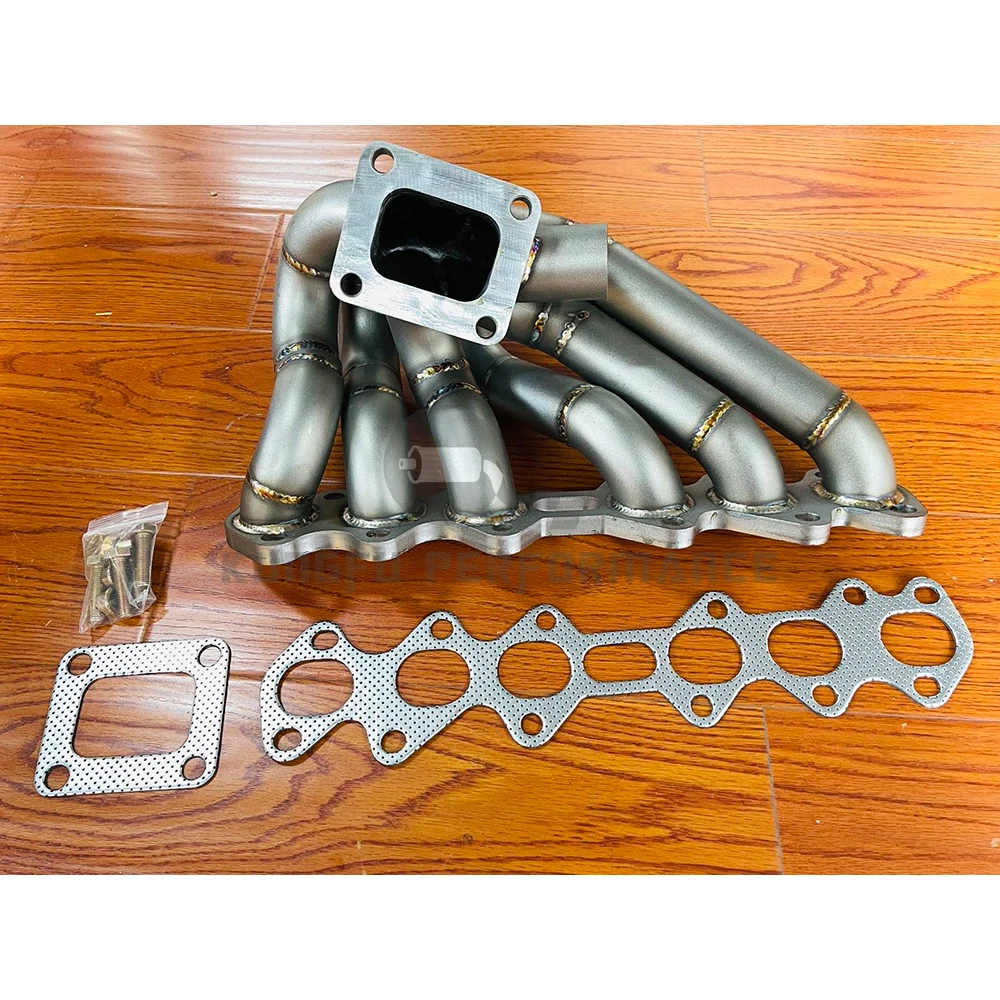 

KUNGFU PERFORMANCE Stainless Steel 304 Equal Length Exhaust Manifold For Toyo ta Supra 2JZ GTE 2JZGTE Turbo 1993-1998