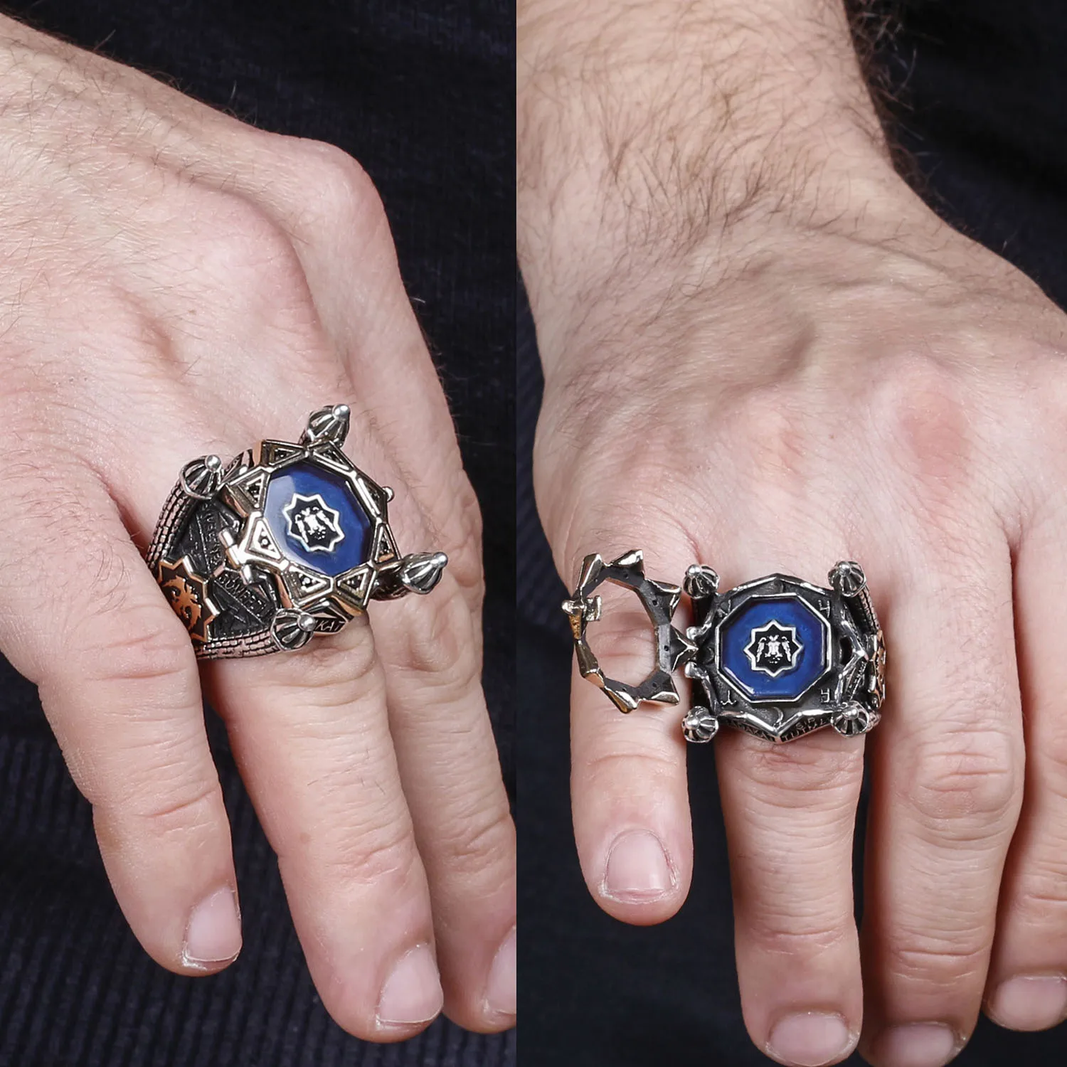 

Ala Series-Seljuk Model Special Design Silver Ring Fashion Turkish Premium Quality Handmade Jawelery