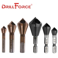 drillforce tools countersink drill bits hssco m35 cobalt deburring 90 degree chamfer chamfering hole type cutter2 5 5 10 10 15
