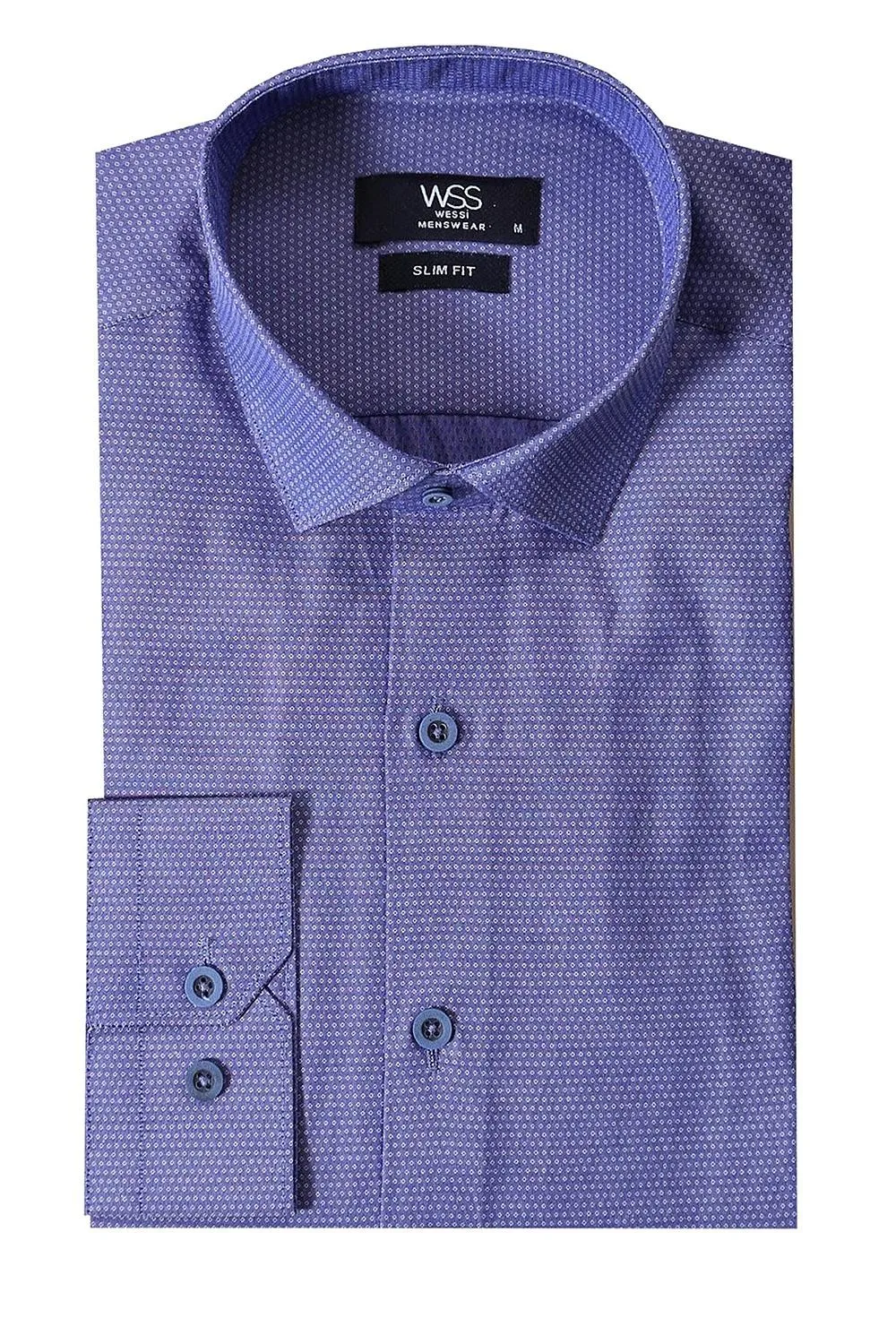 

Blue Dot Pattern Men 'S Male Shirt Unimart Shop | Wessi