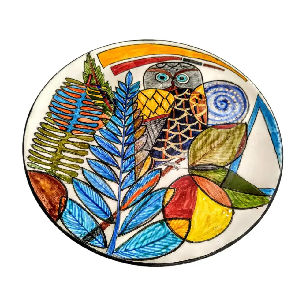 

Finecraft Handmade 100% Original and Original Design Ceramic, Tile Decorative Plate Es-604