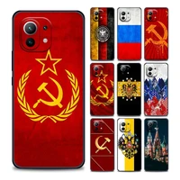 russia empire flag coat of arms phone case for xiaomi mi 11lite i ultra x t en pocof1 x3 nfc gt m3 f3 gt m4 pro soft silicone