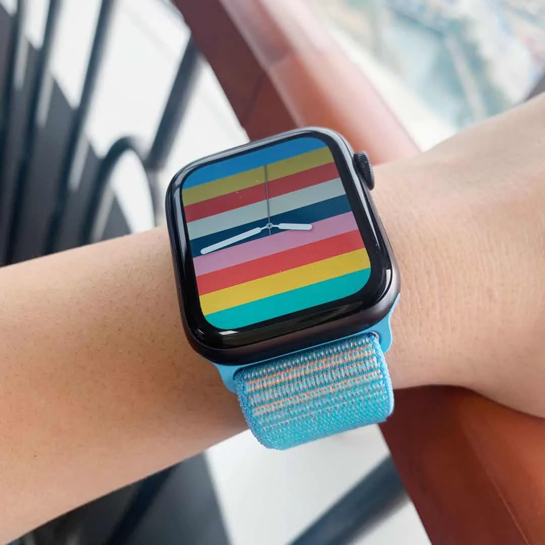 Ремешок нейлоновый для смарт-часов Apple Watch iWatch series 6 5 4 3 2 1 38 40 42 44 мм | Наручные часы