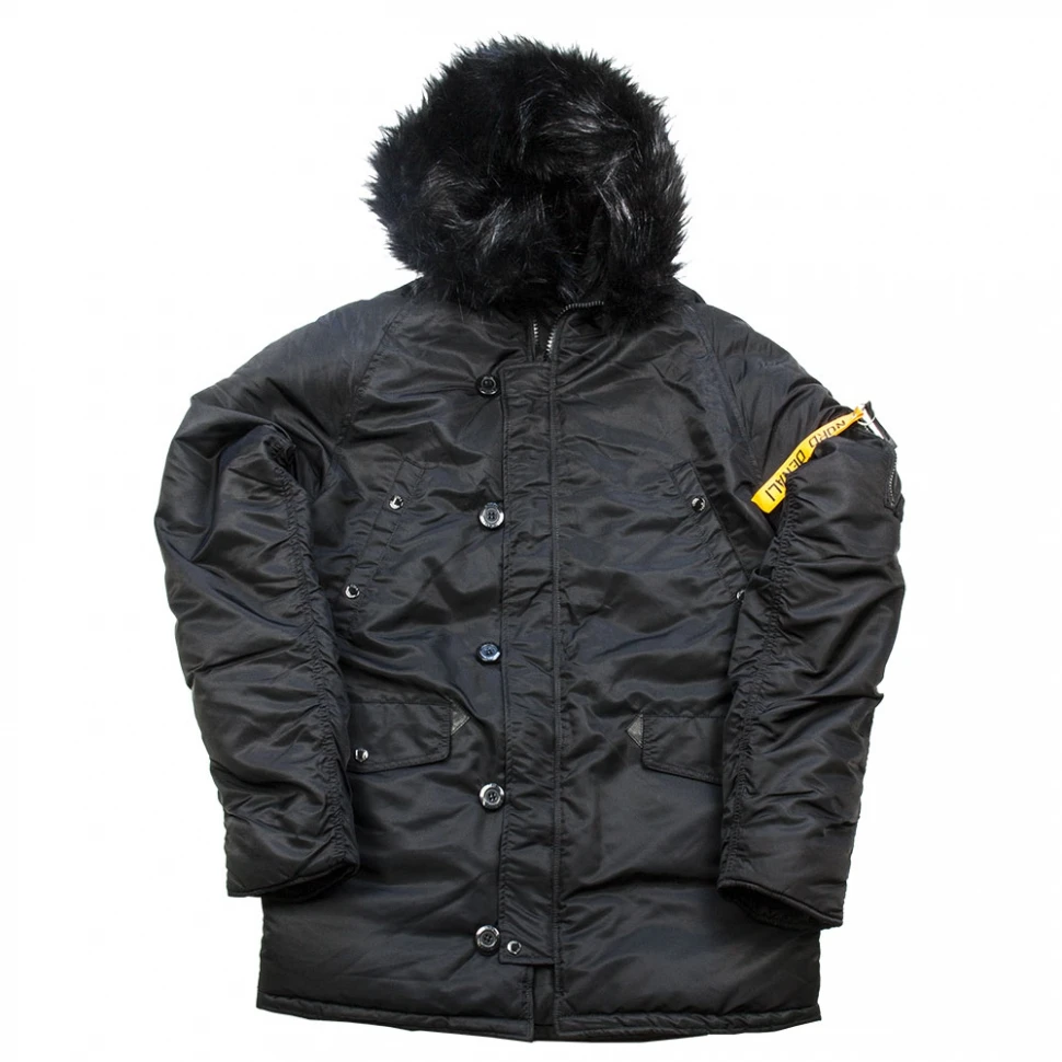 Куртка-аляска мужская черная Denali Black Line |